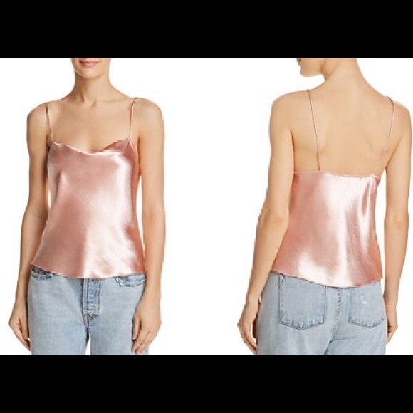 Alice + Olivia Tops - Alice + Olivia Harmon Drapey Slip Tank - SMALL